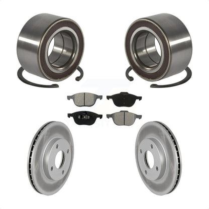 Kit de plaquettes de Rotor de frein enduit de roulement de roue avant, pour Ford Focus 2004 à partir de 04 05