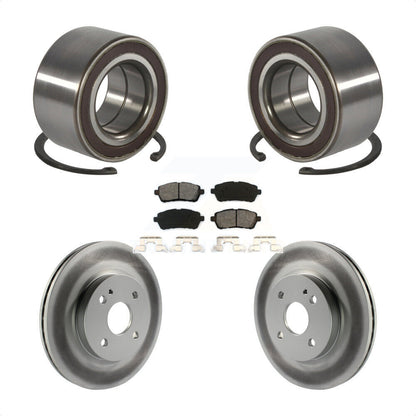 Kit de rotors et plaquettes de frein à disque revêtus de roulement de roue avant pour Mazda 2 2011 – 2014