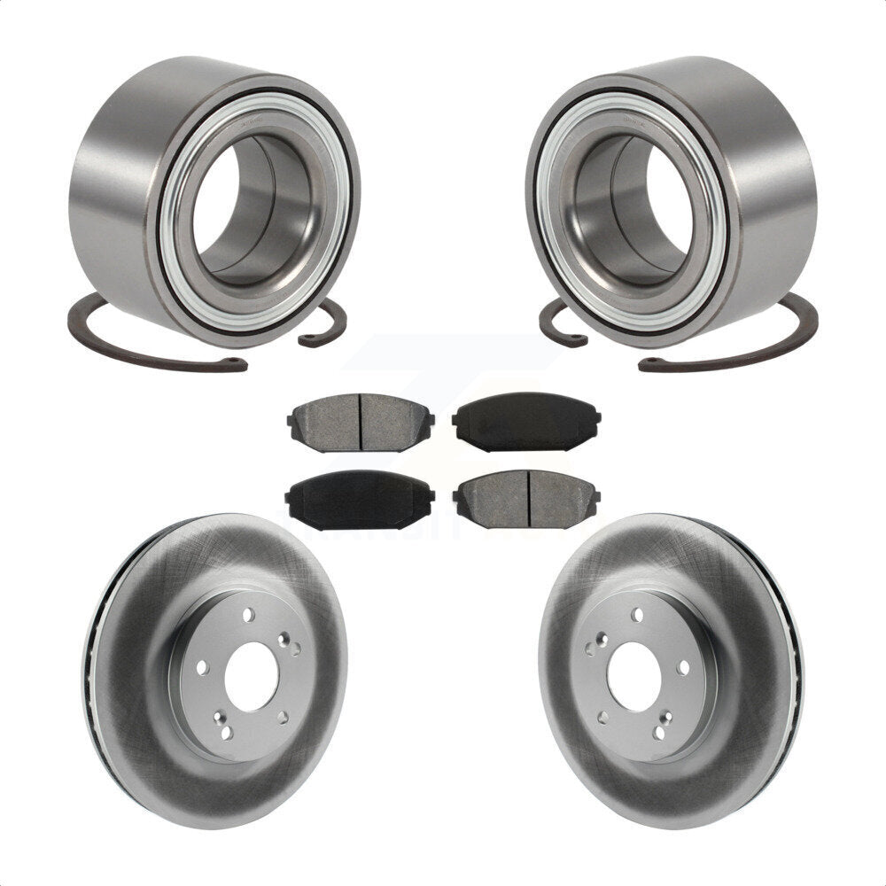 Kit de plaquettes de Rotor de frein à disque enduit de roulement de roue avant pour Honda Odysse 1999 – 2004