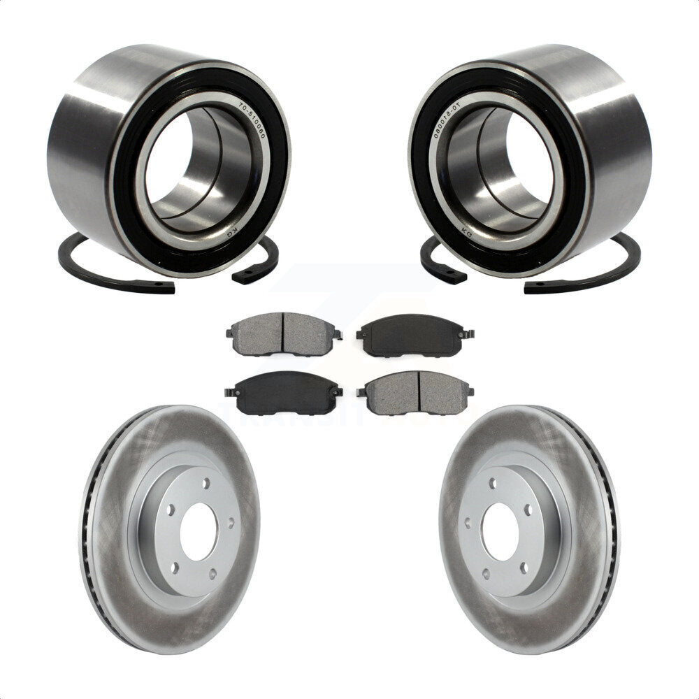Kit de plaquettes de Rotor de frein enduit de roulement de roue avant, pour Nissan Altima Maxima INFINIT
