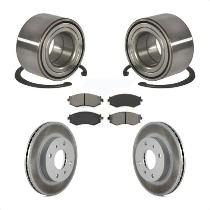 Kit de rotors et plaquettes de frein à disque enduits de roulement de roue avant pour Nissan Sentra 1.8