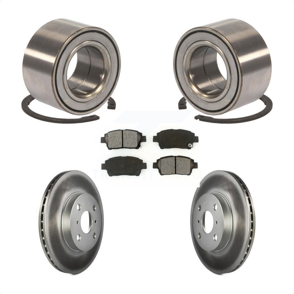 Kit de Rotor et plaquettes de frein à disque revêtu de roulement de roue avant, pour Toyota Ech 2001 – 2005