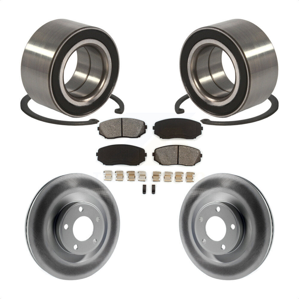 Kit de Rotor et plaquettes de frein à disque revêtus de roulement de roue avant, pour Ford Edge Lincoln MK