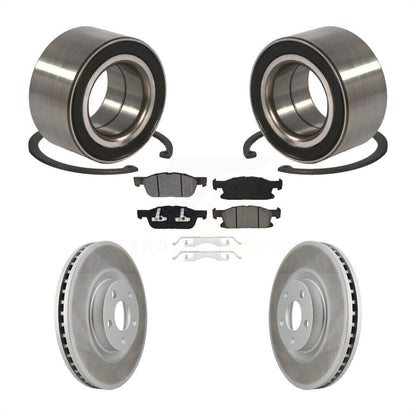 Kit de rotors et plaquettes de frein à disque enduits de roulement de roue avant pour Ford Edge