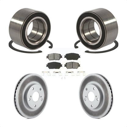 Kit de rotors et plaquettes de frein à disque enduits de roulement de roue avant pour Toyota Camry