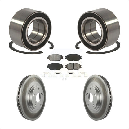 Kit de rotors et plaquettes de frein à disque enduits de roulement de roue avant pour Toyota Camry
