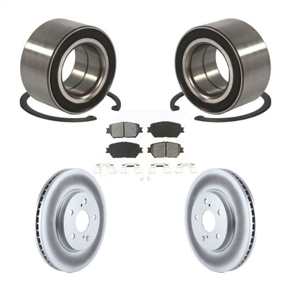 Kit de rotors et plaquettes de frein à disque enduits de roulement de roue avant pour Toyota Camry