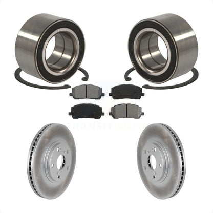 Kit de rotors et plaquettes de frein à disque enduits de roulement de roue avant pour Toyota Highlander