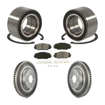 Kit de Rotor et plaquettes de frein revêtus de roulement de roue avant, pour Toyota Matrix Pontiac Vib