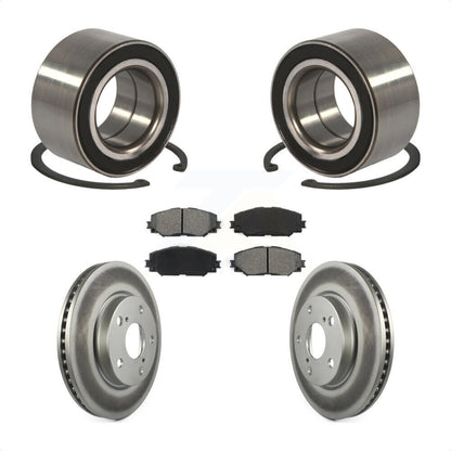 Kit de rotors et plaquettes de frein à disque enduits de roulement de roue avant pour Lexus HS250h 2010
