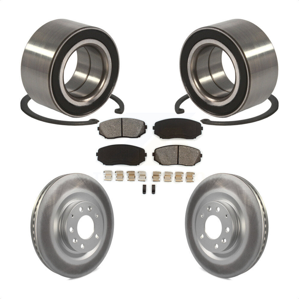 Kit de Rotor et de plaquettes de frein à disque enduit de roulement de roue avant pour Mazda CX-2007 – 2015