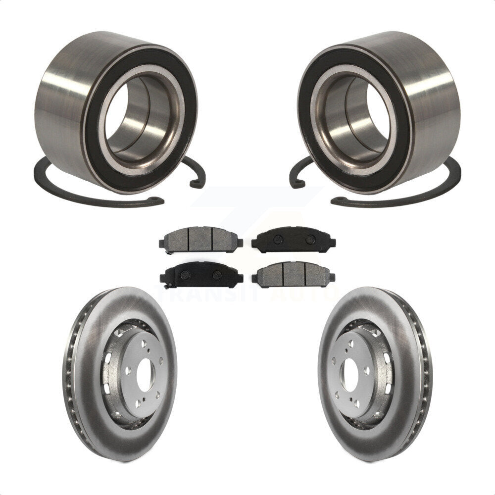 Kit de rotor et de plaquettes de frein à disque revêtus de roulement de roue avant, pour Toyota Venz 2009 – 2016