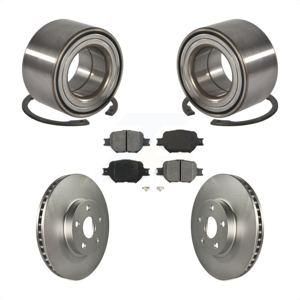 Kit de Rotor et de plaquettes de frein à disque revêtu de roulement de roue avant, pour Toyota Celica Scion t