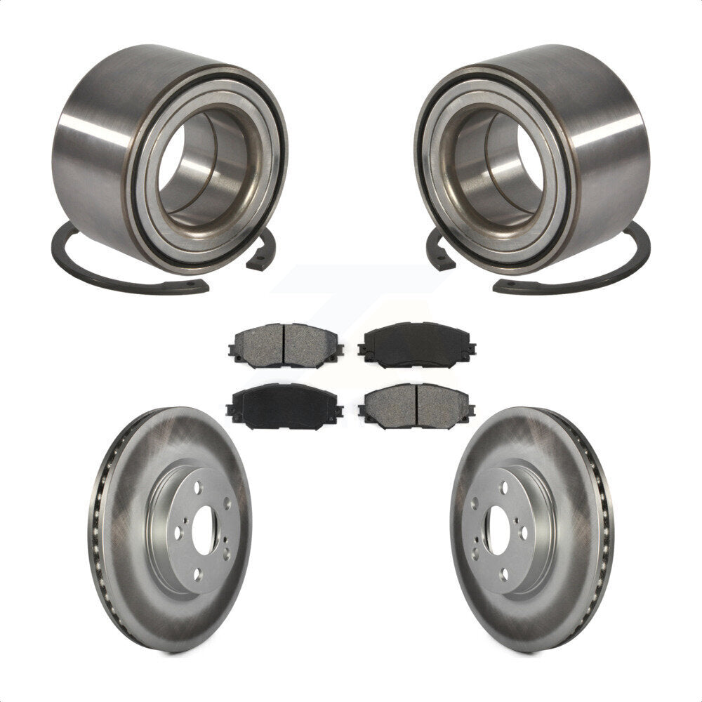 Kit de plaquettes de Rotor de frein enduit de roulement de roue avant, pour Toyota Corolla Matrix Pontia