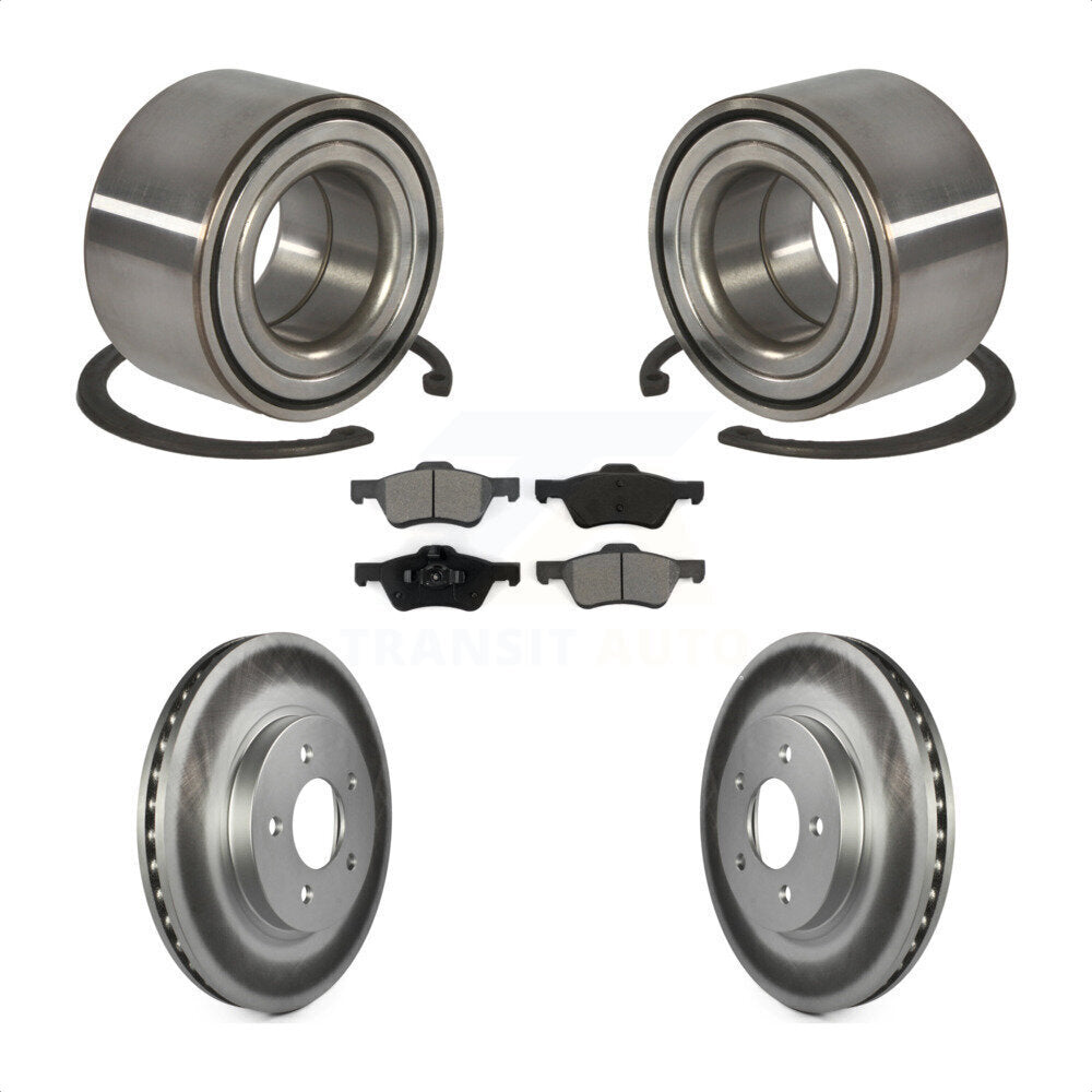 Kit de Rotor et de plaquettes de frein enduits de roulement de roue avant, pour Ford Escape Mazda Tribut