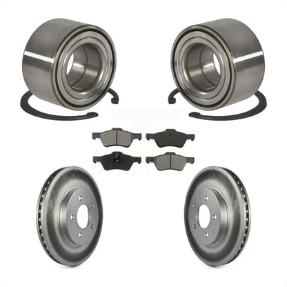 Kit de Rotor et de plaquettes de frein revêtus de roulement de roue avant, pour Ford Escape Mercury Marine