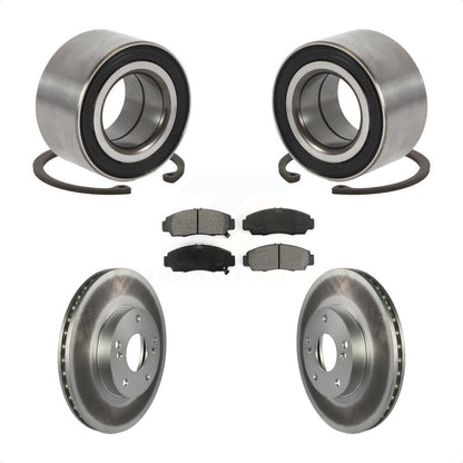 Kit de rotors et plaquettes de frein à disque enduits de roulement de roue avant pour Honda Accord