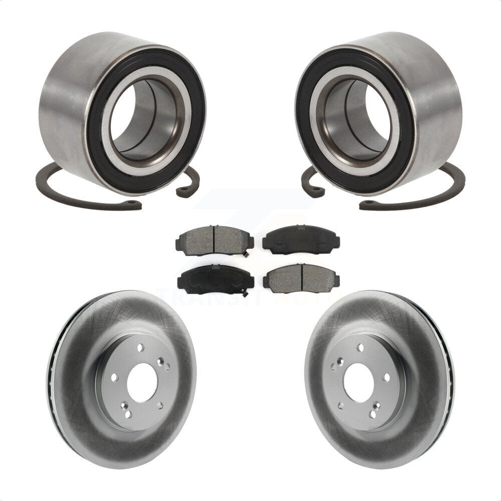 Kit de Rotor et de plaquettes de frein enduits de roulement de roue avant, pour Honda Accord Acura TSX T
