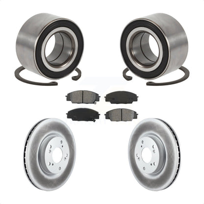 Kit de Rotor et plaquettes de frein à disque revêtu de roulement de roue avant, pour Honda Civic Acura CS