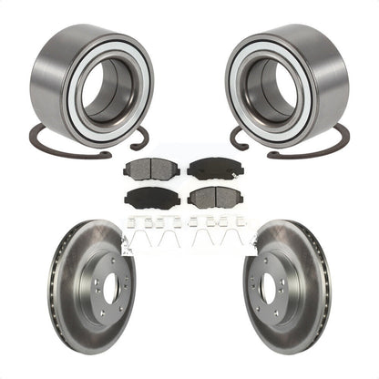 Kit de rotor et plaquettes de frein revêtus de roulement de roue avant pour Honda Element E 2003 – 2011