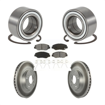 Kit de rotors et plaquettes de frein à disque enduits de roulement de roue avant pour Honda CR-V