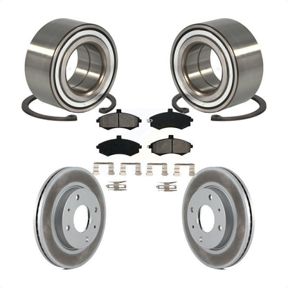 Kit de rotors et plaquettes de frein à disque enduits de roulement de roue avant pour Hyundai Elantra