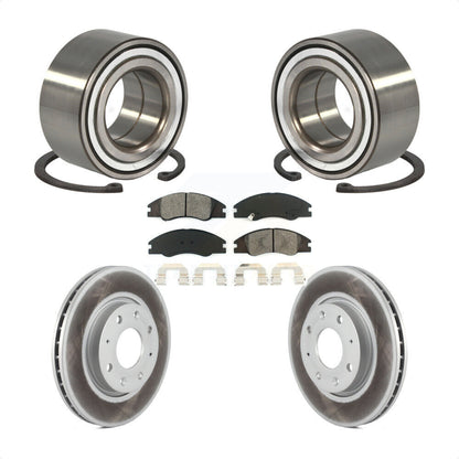Kit de Rotor et de plaquettes de frein à disque enduit de roulement de roue avant pour Kia Spectra Spectra