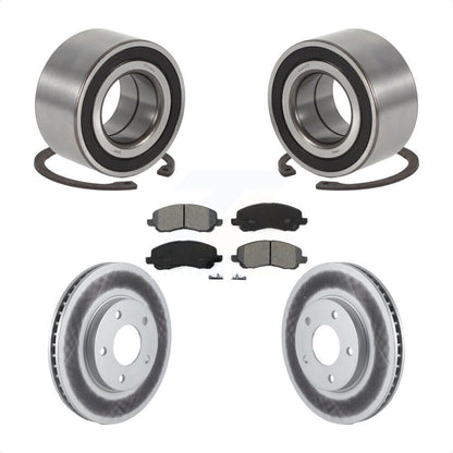 Kit de Rotor et de plaquettes de frein revêtus de roulement de roue avant, pour Mitsubishi Lancer Outlande