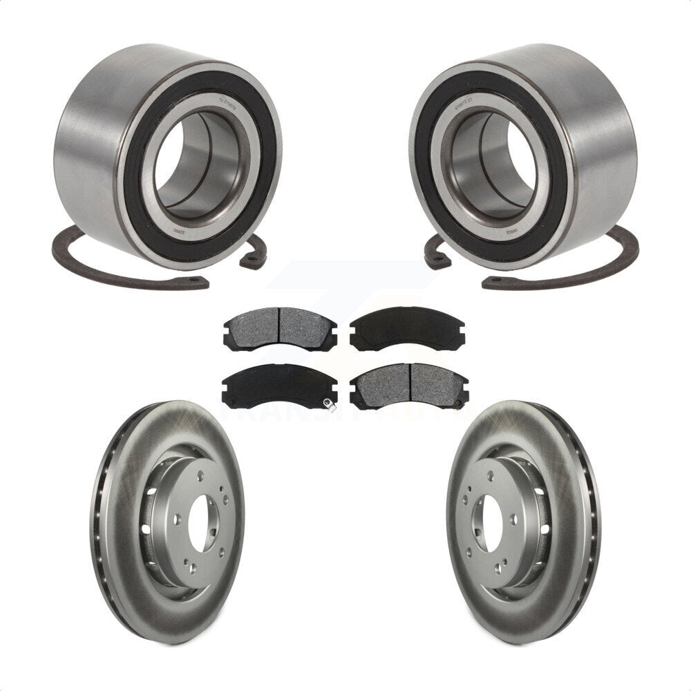 Kit de plaquettes de Rotor de frein, manteau de roulement de roue avant pour Mitsubishi Outlande 2005 – 2006