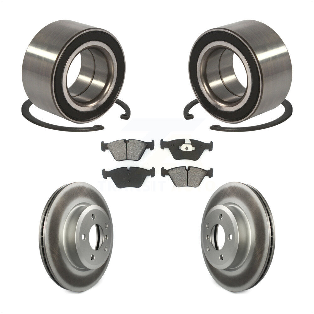 Kit de rotors et plaquettes de frein à disque revêtus de roulement de roue avant pour BMW X3 2004 – 2010