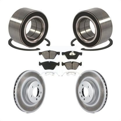 Kit de rotors et plaquettes de frein à disque enduits de roulement de roue avant pour BMW 335xi 2007