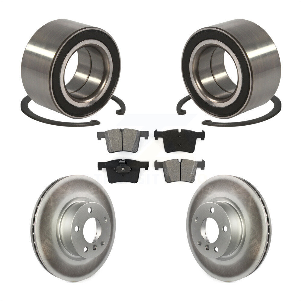 Kit de rotors et plaquettes de frein à disque enduits de roulement de roue avant pour BMW X3 2011 – 2012