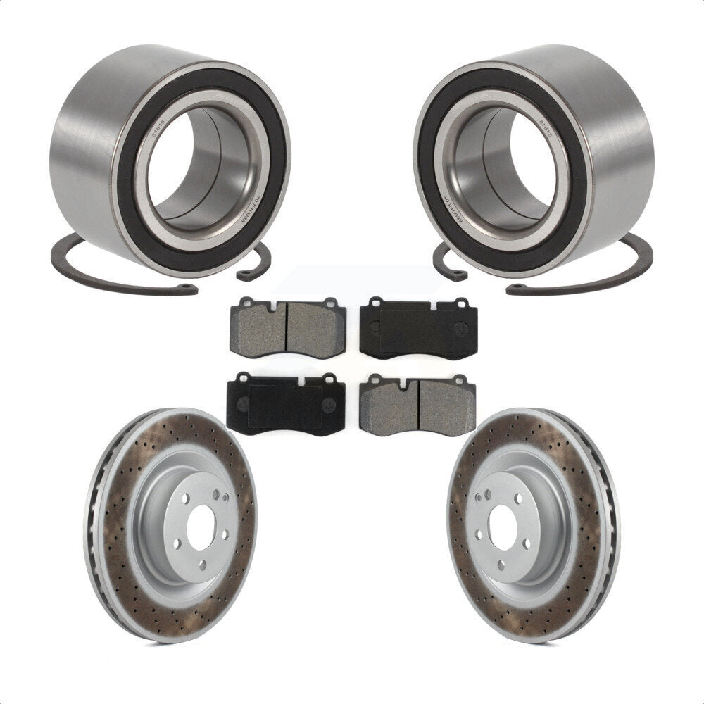 Kit de plaquettes de Rotor de frein à disque enduit de roulement de roue avant pour Mercedes-Benz S45 2009