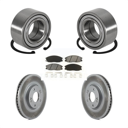Kit de rotor et de plaquettes de frein à disque revêtus de roulement de roue avant pour Kia Amant 2004 – 2006