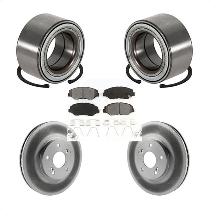 Kit de Rotor et plaquettes de frein à disque revêtus de roulement de roue avant pour Honda Pilo 2005 – 2008