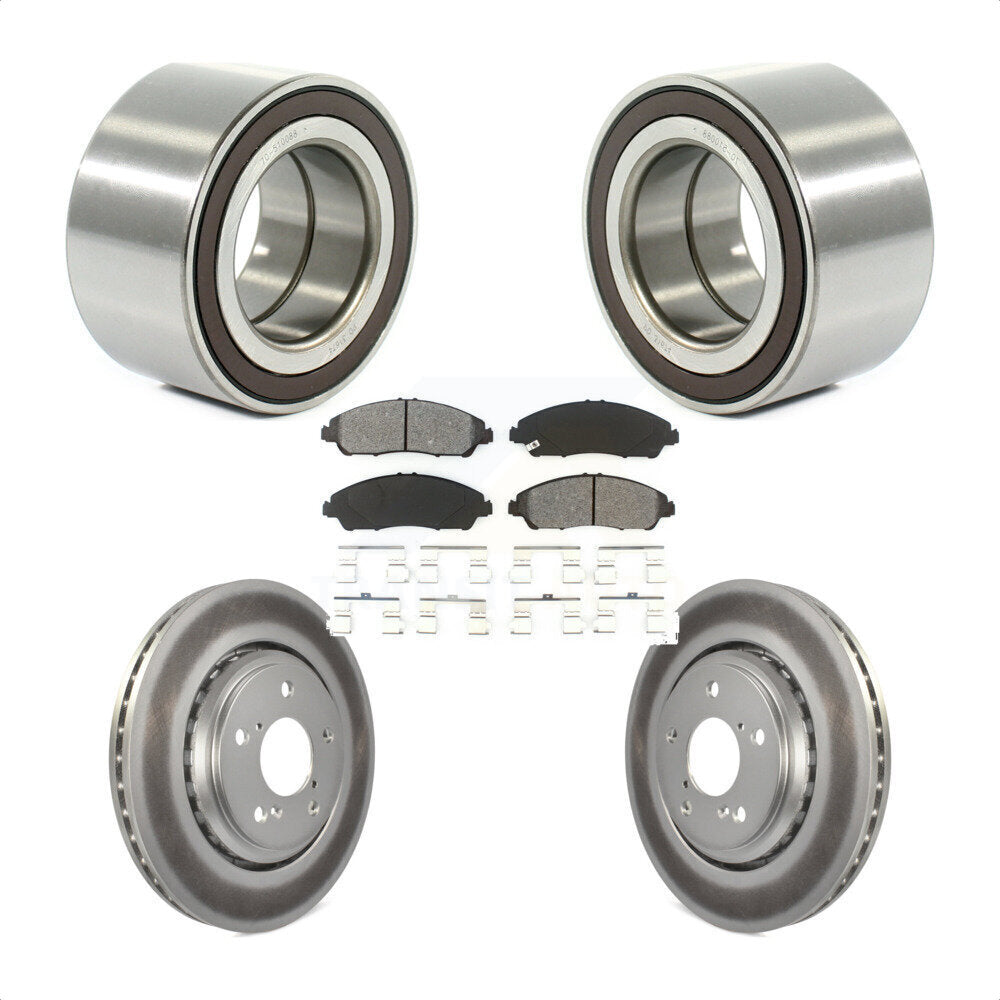 Kit de rotor et de plaquettes de frein avec roulement de roue avant, pour Honda Ridgelin 2017 – 2019