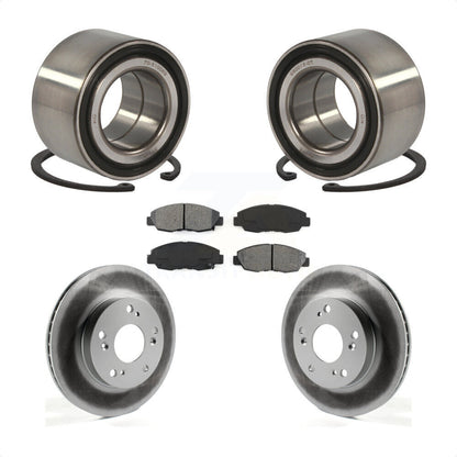 Kit de rotors et plaquettes de frein à disque enduits de roulement de roue avant pour Honda Civic