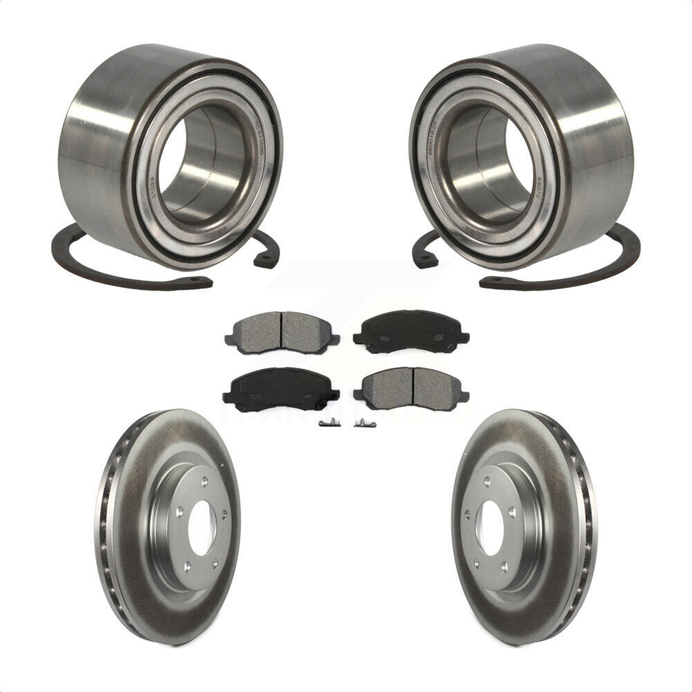 Kit de plaquettes de Rotor de frein enduit de roulement de roue avant, pour Mitsubishi Jeep Outlander RV