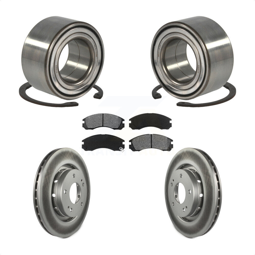 Kit de Rotor et de plaquettes de frein enduits de roulement de roue avant, pour Mitsubishi Outlander PHE