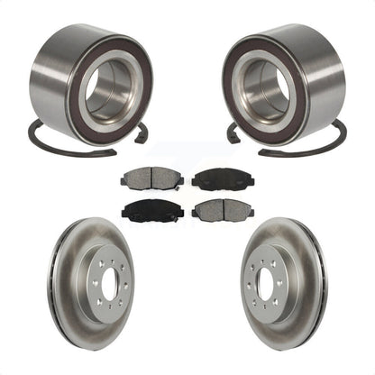 Kit de rotors et plaquettes de frein à disque enduits de roulement de roue avant pour Honda Insight