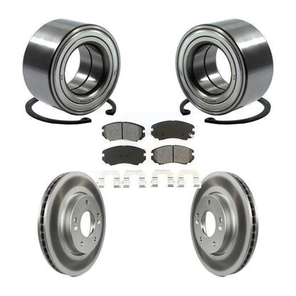 Kit de plaquettes de Rotor de frein à disque enduit de roulement de roue avant pour Kia Soul 2010 2.0 – 2011