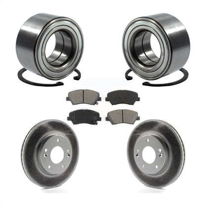 Kit de plaquettes de Rotor de frein enduites de roulement de roue avant, pour Hyundai Elantra GT Kia Fort