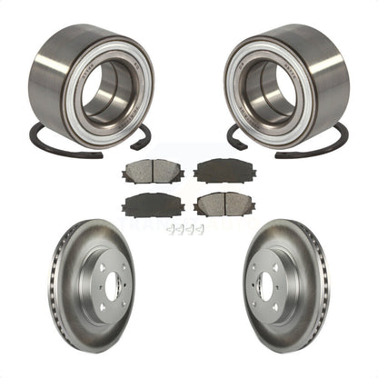 Kit de plaquettes de Rotor de frein enduit de roulement de roue avant, pour Toyota Yaris Prius C Scion i
