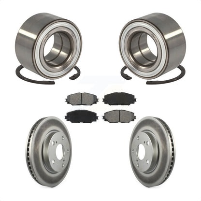 Kit de plaquettes de Rotor de frein à disque revêtu de roulement de roue avant, pour Toyota Prius 2017 – 2018