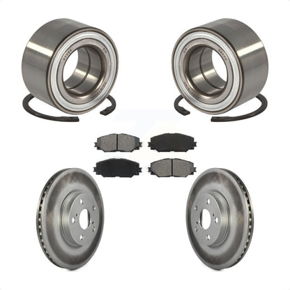 Kit de rotors et plaquettes de frein à disque revêtus de roulement de roue avant pour Scion x 2008 – 2014