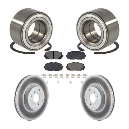 Kit de rotors et plaquettes de frein à disque enduits de roulement de roue avant pour Toyota Yaris