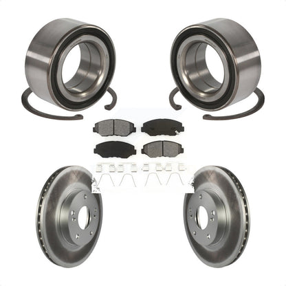 Kit de rotors et plaquettes de frein à disque enduits de roulement de roue avant pour Honda Accord