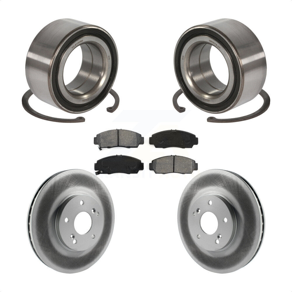 Kit de Rotor et de plaquettes de frein à disque revêtu de roulement de roue avant, pour Honda Accord Acura TS