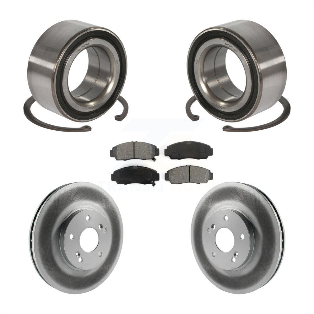 Kit de Rotor et de plaquettes de frein à disque revêtu de roulement de roue avant, pour Honda Accord Acura TS