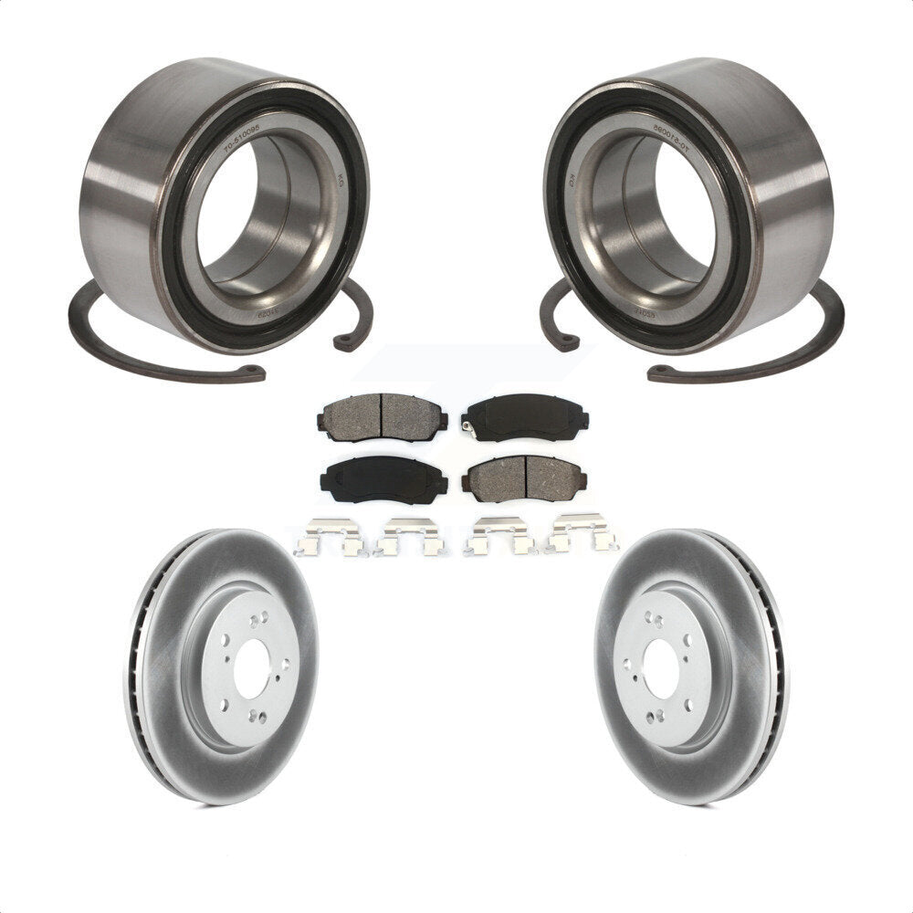 Kit de Rotor et de plaquettes de frein à disque revêtu de roulement de roue avant, pour Honda Accord Crosstou